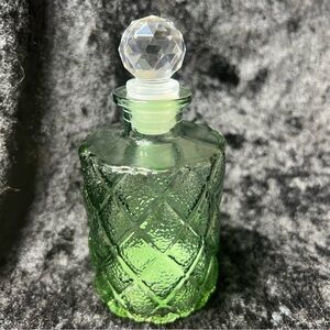 Green decanter bottle Sage green